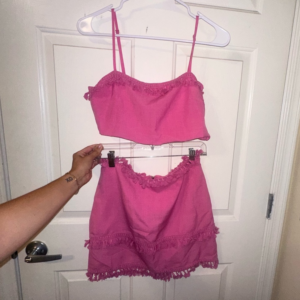 Cloud Ten Hot Pink Two Piece Set